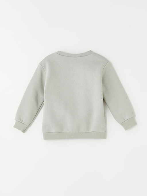 Bisiklet Yaka Uzun Kollu Bask?l? K?z Bebek Sweatshirt - Waikiki фото 3