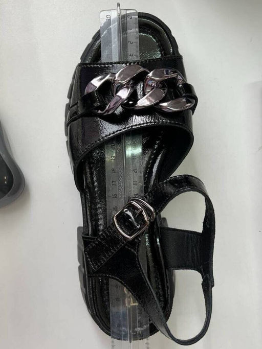 08-PEY144-5 BLACK Босоножки женские (натуральная кожа)