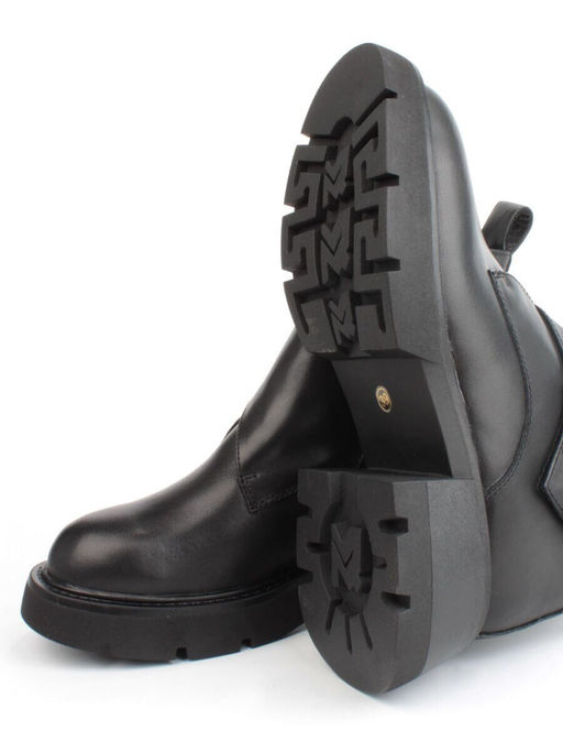 04-M3-L857 BLACK Ботинки зимние женские (натуральная кожа, натуральный мех)