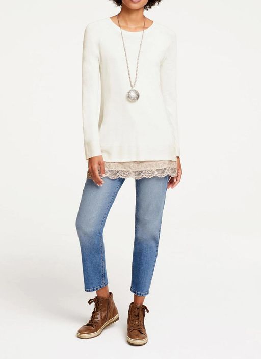 Пуловер, экрю - Linea tesini фото 3