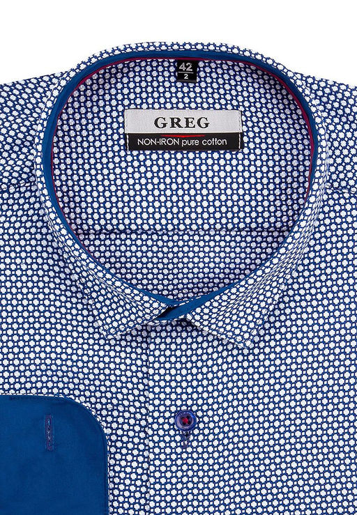 Сорочка мужская длинный рукав GREG 213/131/7167/Z/1p