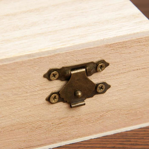 Цена за 2 шт. Шкатулка для росписи дерево «Квадрат», 8×8×5 см, МИКС