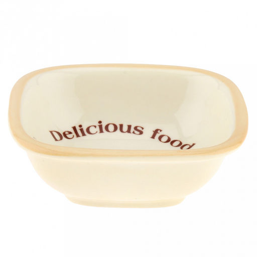 Делишес фуд (Delicious food) Салатник фарфоровый 150мл, 10,2х10х3,7см, с деколью (Китай) - Домашняя Мода фото 2