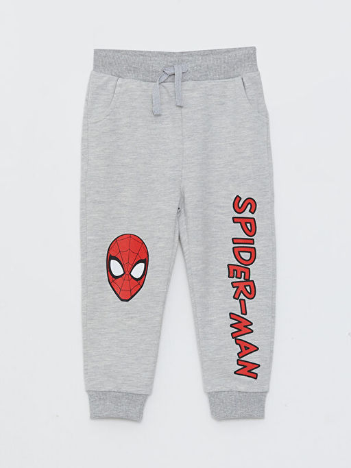 Bisiklet Yaka Uzun Kollu Spiderman Bask?l? Erkek Bebek Sweatshirt ve E?ofman Alt 2li Tak?m - Waikiki фото 3