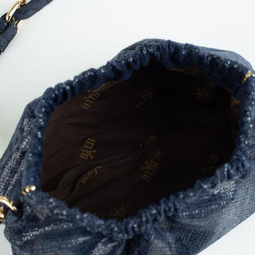 Сумка-клатч на фермуаре, цвет синий - Simaland фото 3