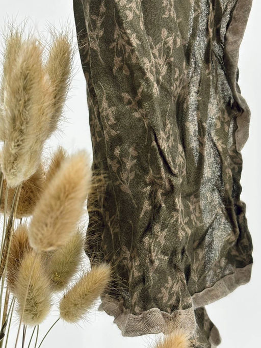 Палантин 200*60см Прованс 33-0003 хаки - Mini maxi фото 3