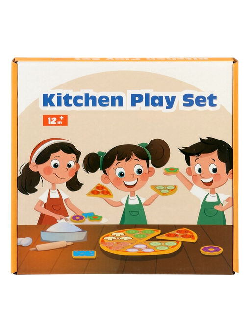 Деревянный кухонный набор - сортер «Пицца»