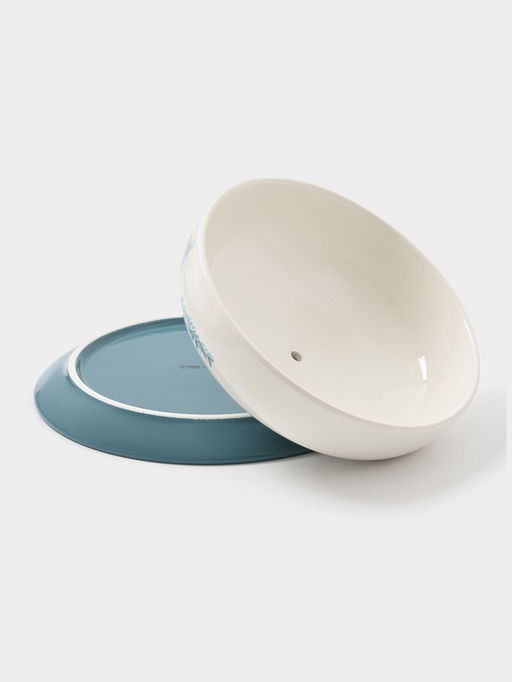 Блинница новогодняя Доляна «Зимний вечер», 23.5×9.7 см, доломит, белая