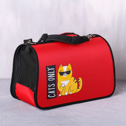 Сумка-переноска раскладная, каркасная Cats only 45x27x20 см - Пушистое счастье фото 3