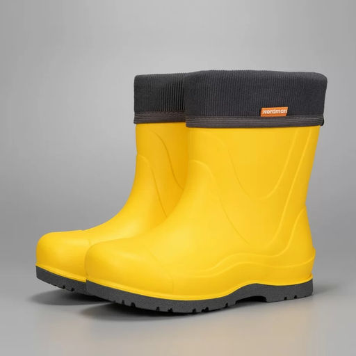 Сапоги детские Nordman Rocket со съемным флисовым утеплителем желтые  фото 2