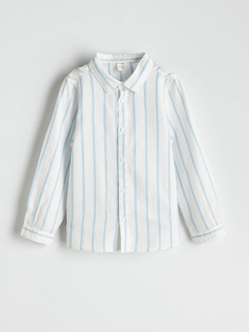 Uzun Kollu ?izgili Erkek ?ocuk G?mlek