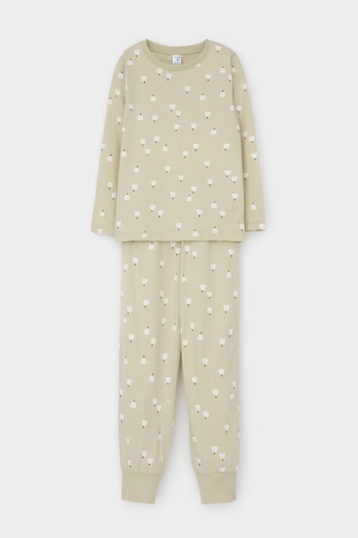 К 1561/фисташковый мусс,колокольчики пижама дет