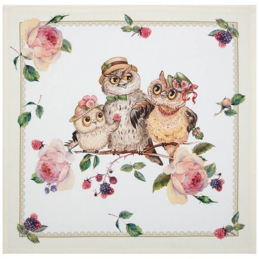 НАБОР САЛФЕТОК ИЗ 4-Х ШТ СОВУШКИ.ВИНТАЖ,40Х40СМ, 100 - Lefard фото 3