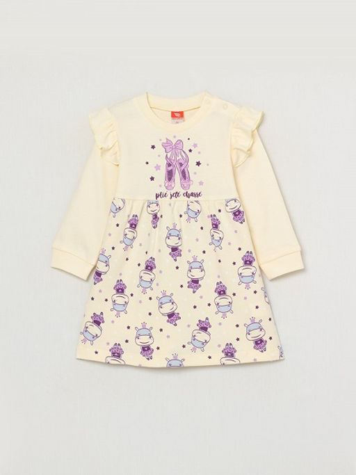CRB wear/CWNG 62804-21-281 Платье для девочки, экрю/Ex.Cherubino фото 3