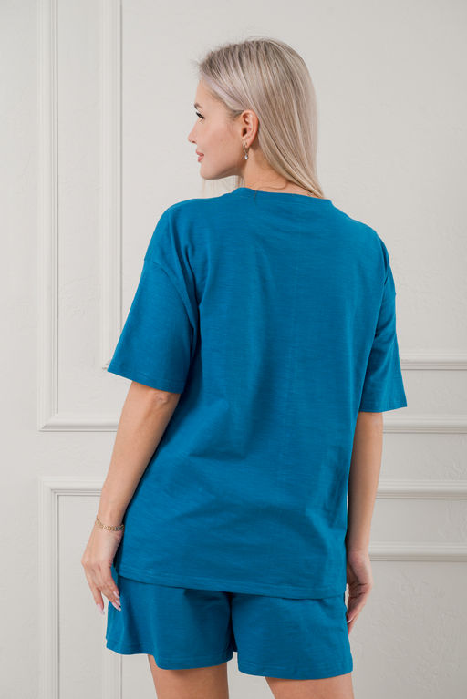 Пижама женская из кулирки Дива бирюза - Амадэль фото 7