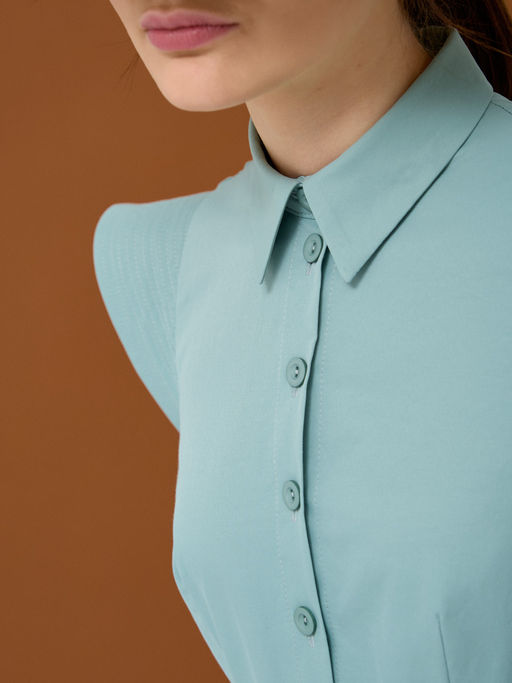 Платье хлопок OD-796-1 св.зеленое OD-796-1