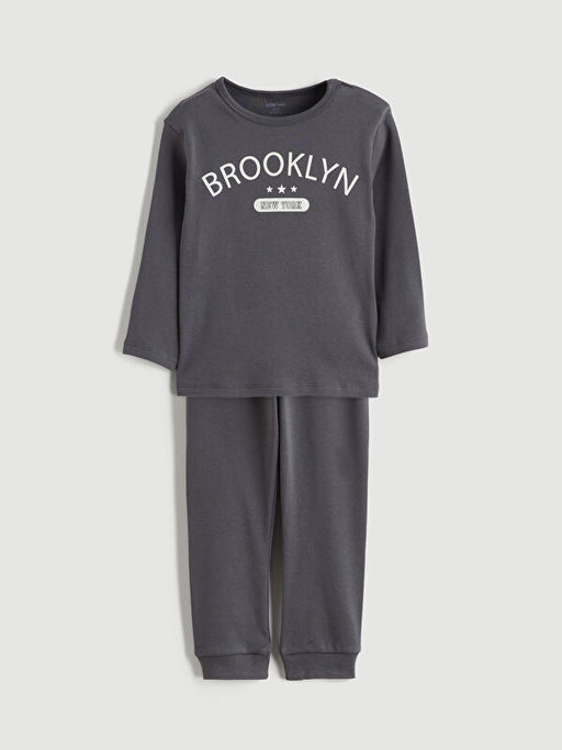 Brooklyn Bask?l? Erkek Bebek Pijama Tak?m
