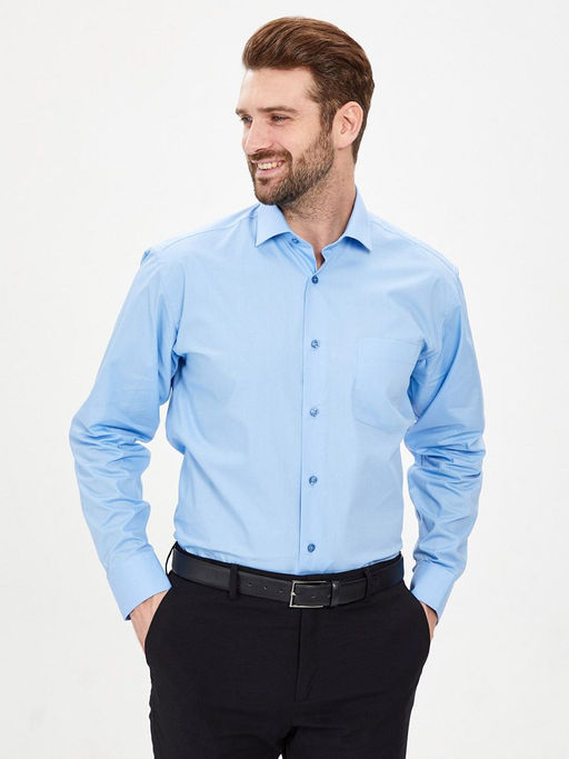 Сорочка мужская длинный рукав GREG 220/119/BL_V  фото 5