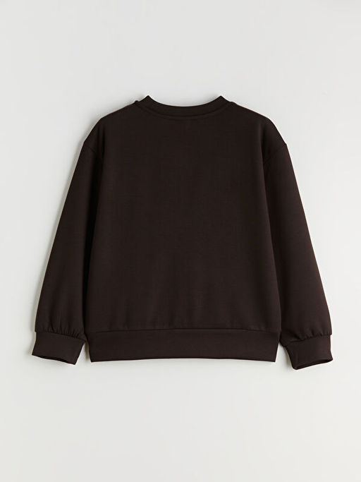 Bisiklet Yaka K?z ?ocuk Sweatshirt