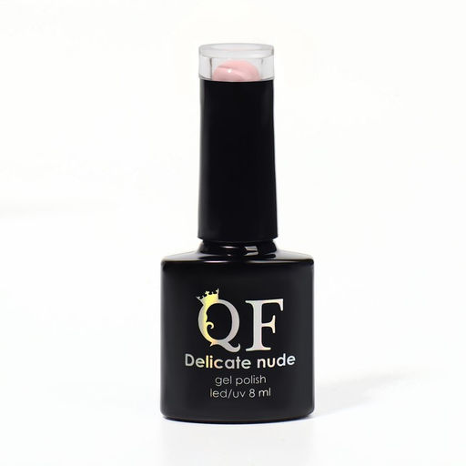 Гель лак для ногтей DELICATE NUDE, 3-х фазный, 8 мл, LED/UV, цвет нежно - розовый (03) - Queen fair фото 7