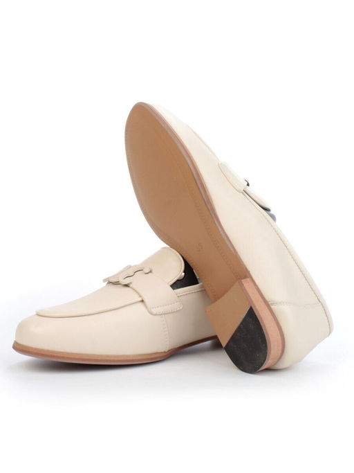 06-PDJ70-2 BEIGE Туфли женские (натуральная кожа)