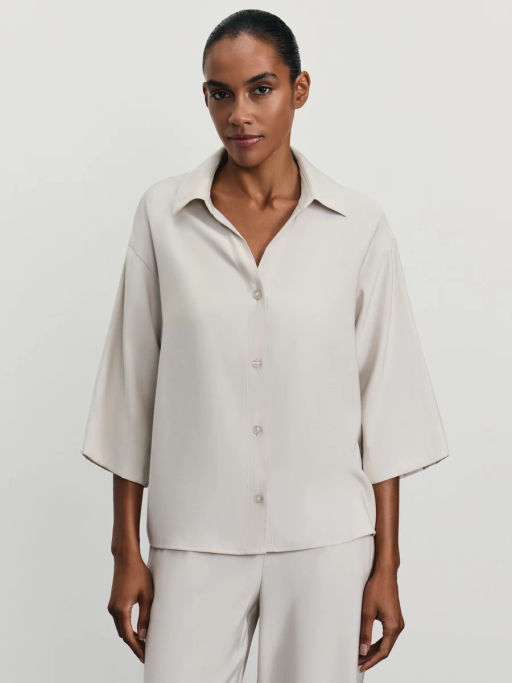 Блузка свободного кроя из вискозы / Zarina  фото 3