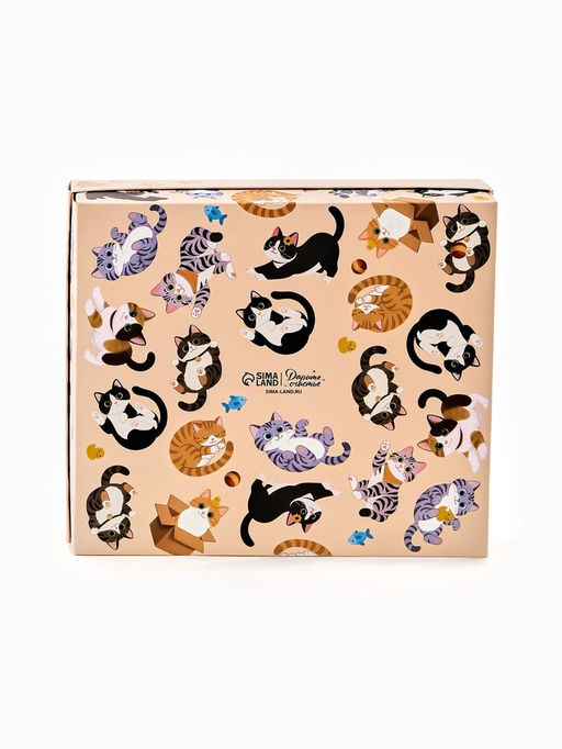 Коробка подарочная «Котики», 23.5×20.5×5.5 см