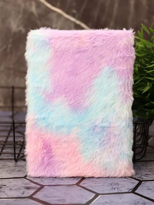 Блокнот плюшевый "Unicorn head", colorful, 21х14,5 см, плотность 80 гр.