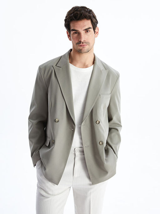 Standart Kal?p Erkek Blazer Ceket
