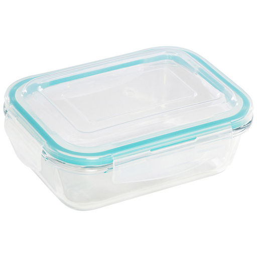 Контейнер 650 мл из жаропроч. стекла с крышкой из пластм. "Diafano", прямоуг. арт. 005471