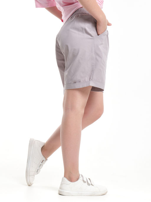 Шорты для девочки UD 7896 серый - Mini maxi фото 3