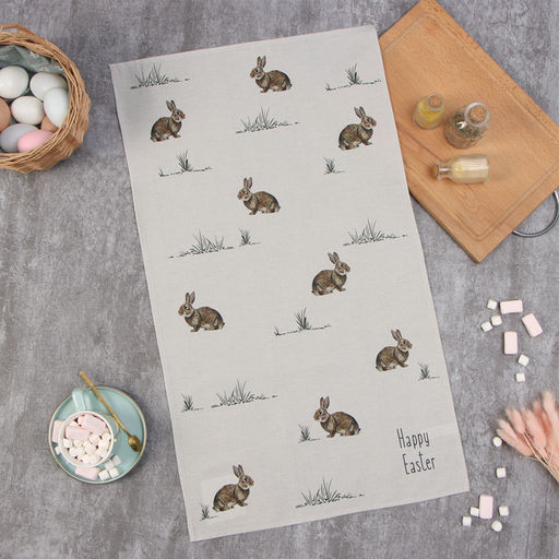 Полотенце Этель Кролики 40х73 см, 100% хл, саржа 190 г/м2  фото 7