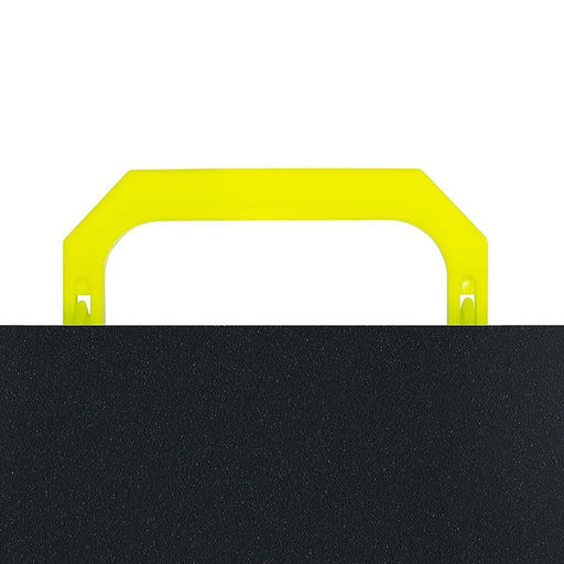 Папка-портфель А4, 700 мкм, 1 отделение, Calligrata, чёрный, неон салатовый  фото 4