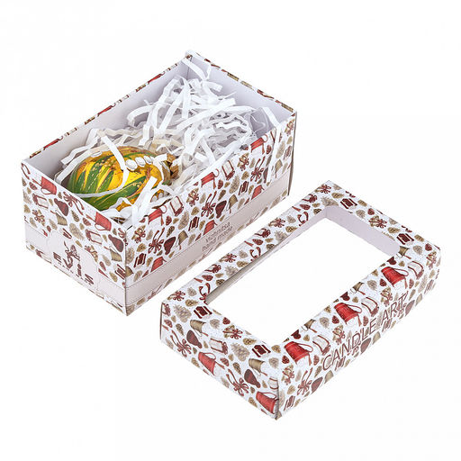 Елочная игрушка фигурка стеклянная Капелька 1-1 д5,4см, h8,5см, ручная художественная роспись, подарочная упаковка (Россия) - Домашняя мода фото 4