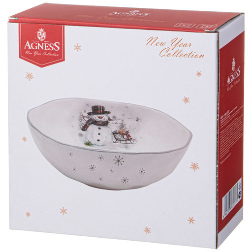 САЛАТНИК AGNESS С НОВЫМ ГОДОМ! 19,2*6,7 СМ (КОР=18ШТ.)  фото 2