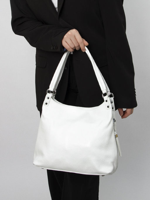 LACCOMA сумка C0850H-белый натуральная кожа хлопок