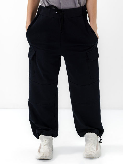 CHILLEASY 140011C-38 Брюки для девочки, Черный