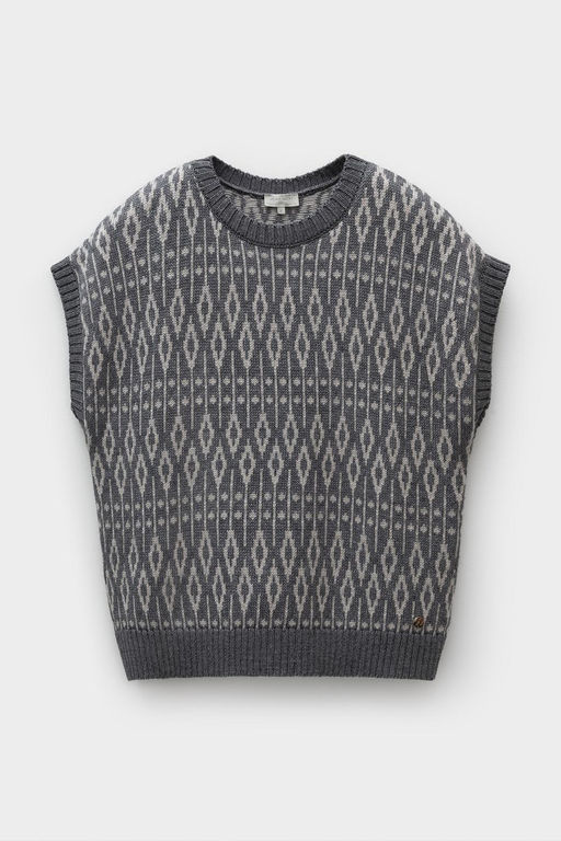 ЕВ 30247/ш/тем.серый меланж жилет жен