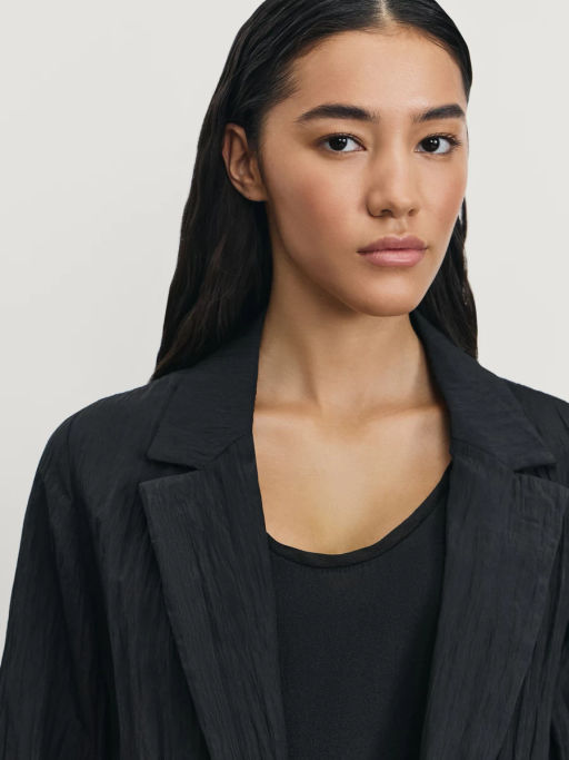 Жакет свободного кроя из жатой ткани / Zarina  фото 6