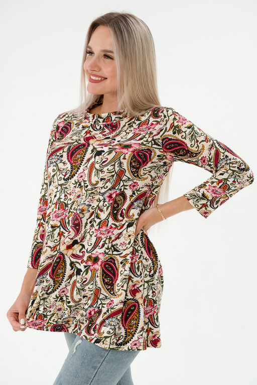 Туника женская из масла Сальма огурцы - Амадэль фото 8