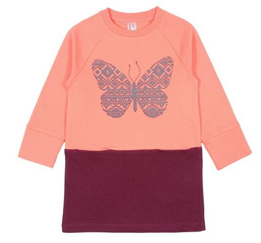 CRB wear/CWK 62274 Платье для девочки, персиковый/Ex.Cherubino