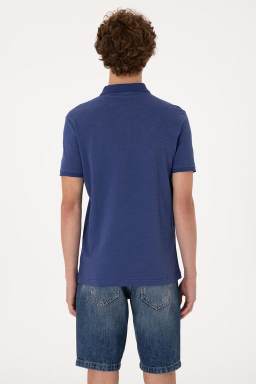 Erkek Slim Fit D_k_ml_ Polo Yaka A__k Lacivert Ti__rt Sepette S_rpriz _ndirim - U.s. polo assn фото 5