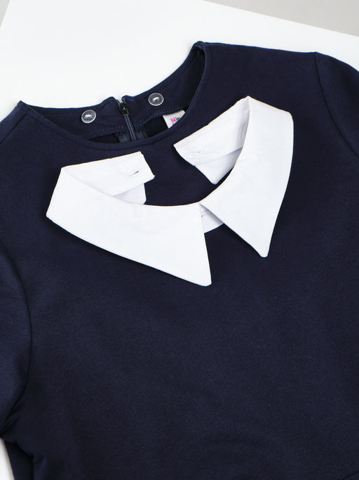 Платье для девочки в школу с воротником 22-7662 черный - Mini maxi фото 24