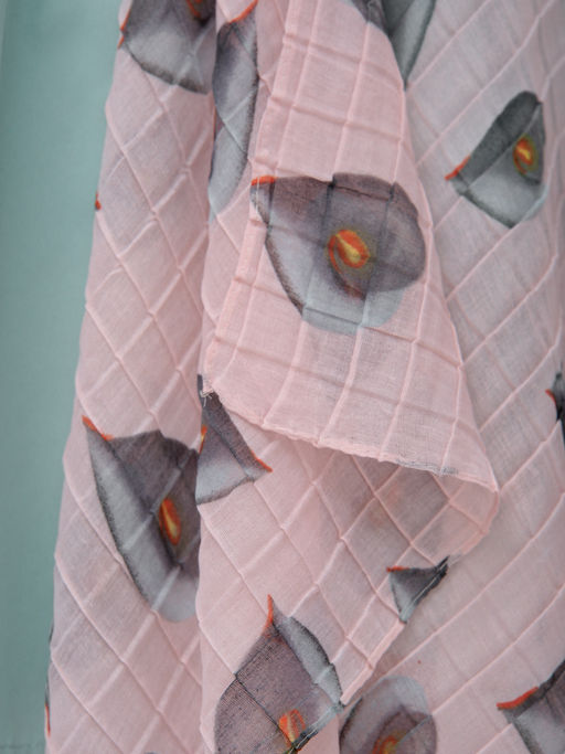 ХЛОПОК ВИСКОЗА Большой, мягкий, двусторонний палантин c принтом.