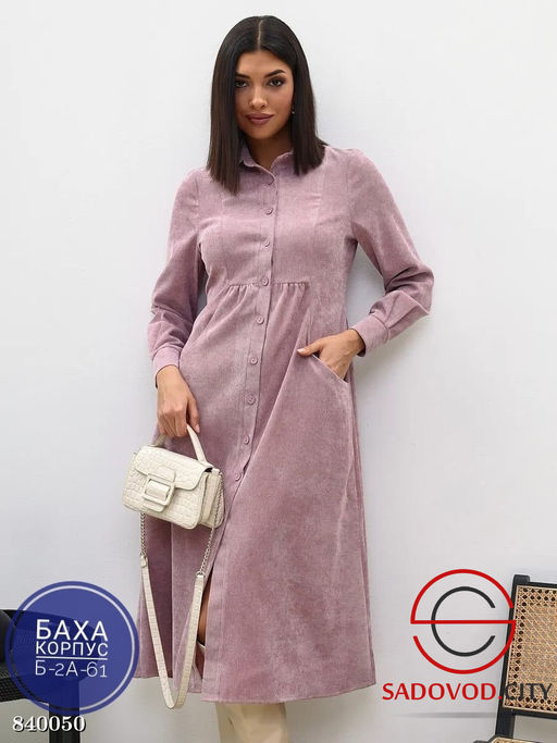 Платье женское из микровельвета - Bruno фото 4