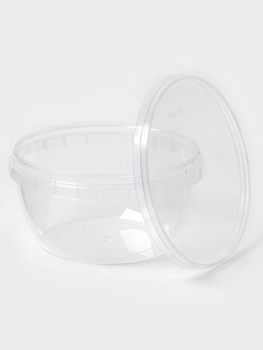 Цена за 340 шт. Контейнер - супница одноразовый, с крышкой, 365 мл, пластик, прозрачная - Simaland фото 2