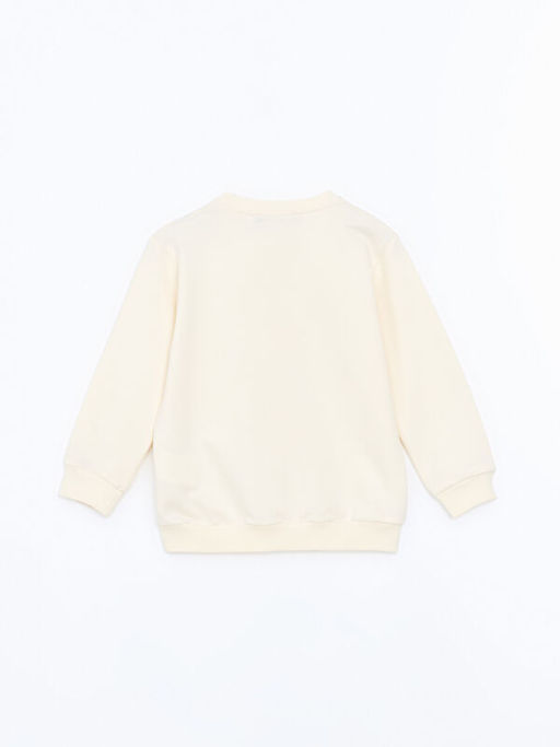 Bisiklet Yaka Bask?l? K?z Bebek Sweatshirt - Waikiki фото 3