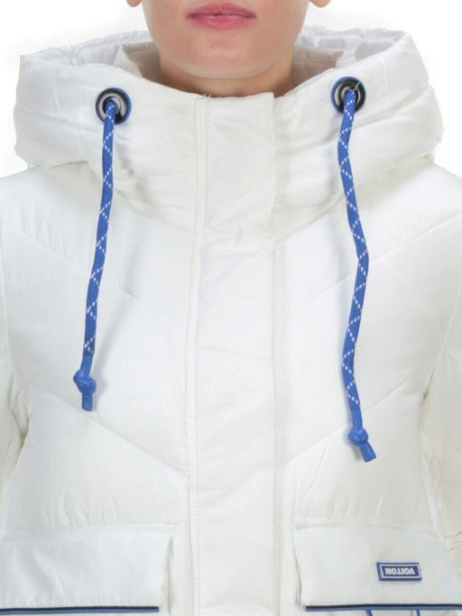 9190 WHITE Пальто зимнее женское EVCANBADY (200 гр. холлофайбера) - Fashion фото 10
