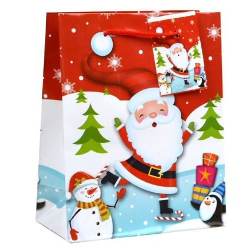 Цена за 12 шт. Пакет подарочный 12х15х6 Новый год / 16023 /уп 12/2400/ микс - Галеонтрейд фото 4