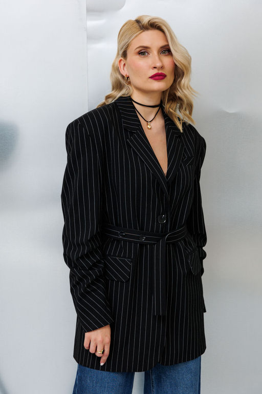 Жакет KOKOdea 7.33 черный+полоска фото 7